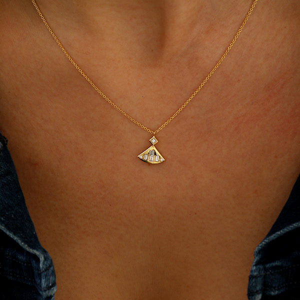 Diamond Parachute Necklace
